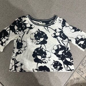 Abercrombie & Fitch Monochrome Floral Top
